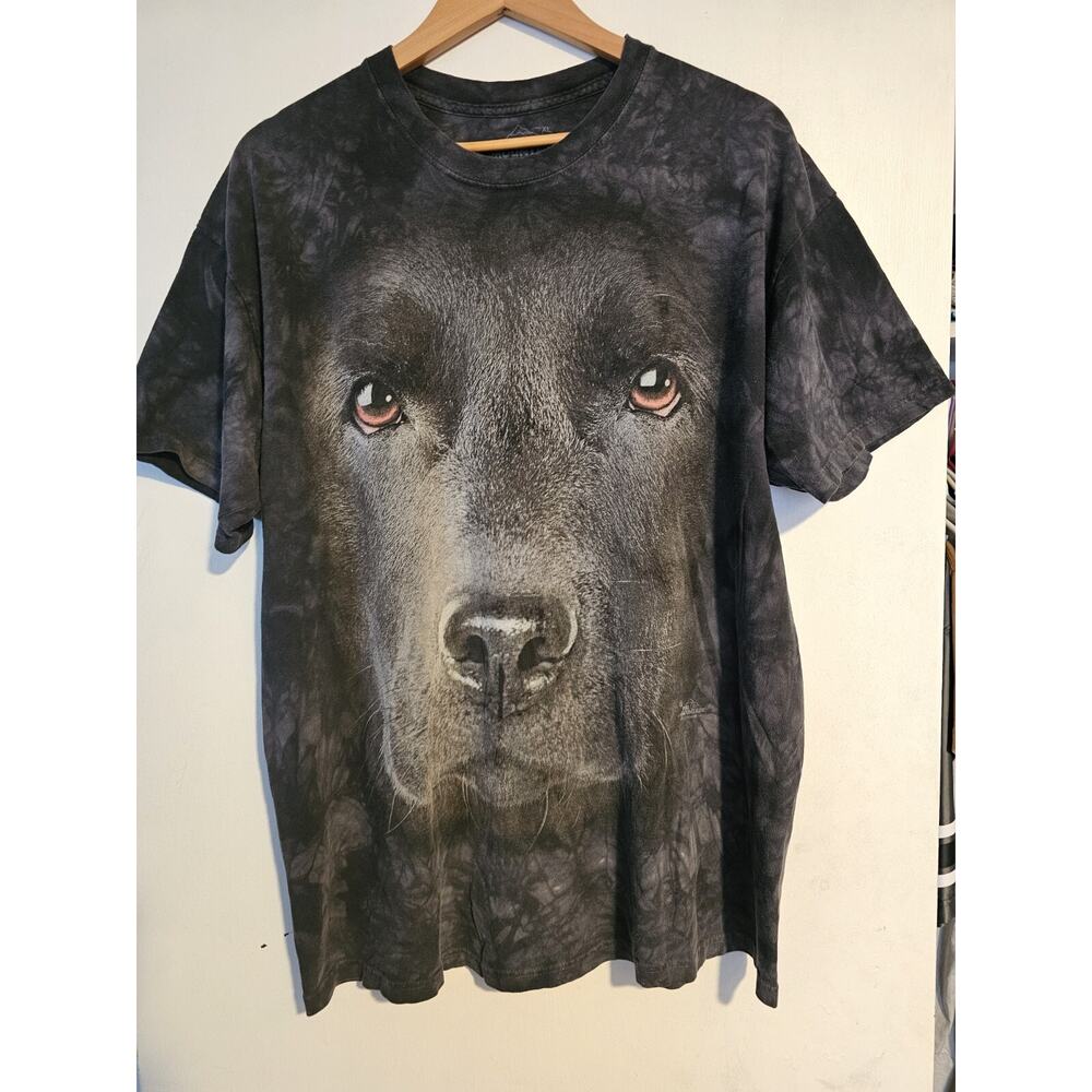 The Mountain Size XL Black Labrador T-Shirt Black Lab Dog Face